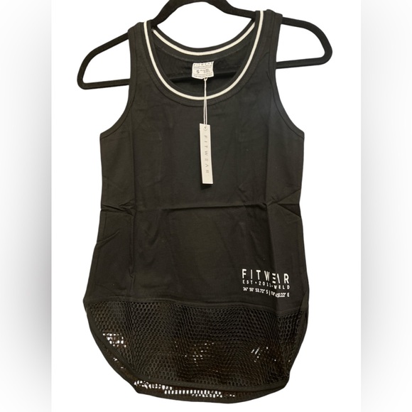 (NWT) 2 Fit Wear Women’s His and Hers Tanks Lot Size Small Black Reflective - Picture 2 of 13